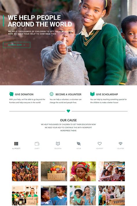 wordpress themes for nonprofits